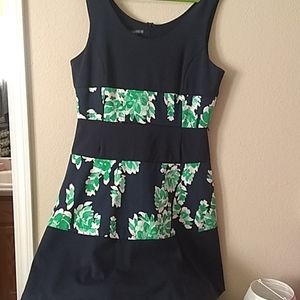 Covington blue multi color dress